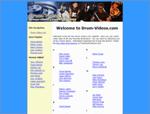 Tablet Screenshot of drum-videos.com
